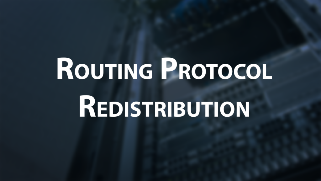 "Routing protocol redistribution process image in CCNP ENARSI.